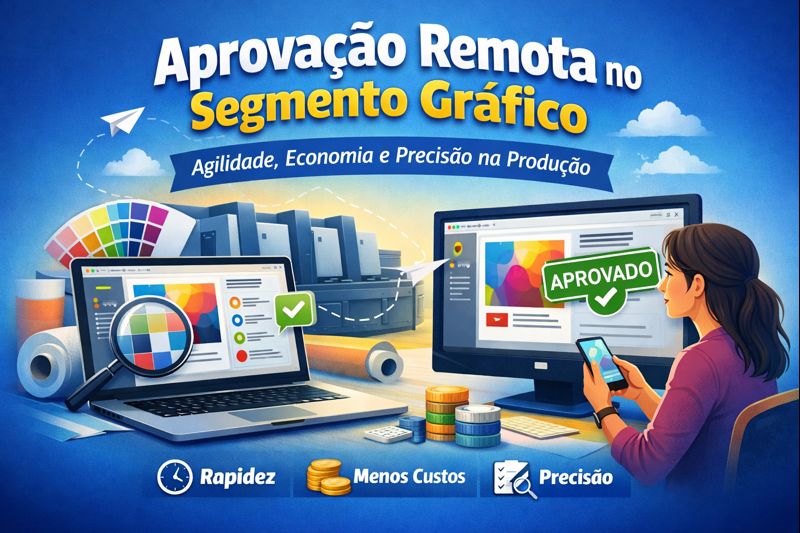 Nucleus - Blog - Aprovação remota no segmento gráfico: vantagens, benefícios e impacto na produção